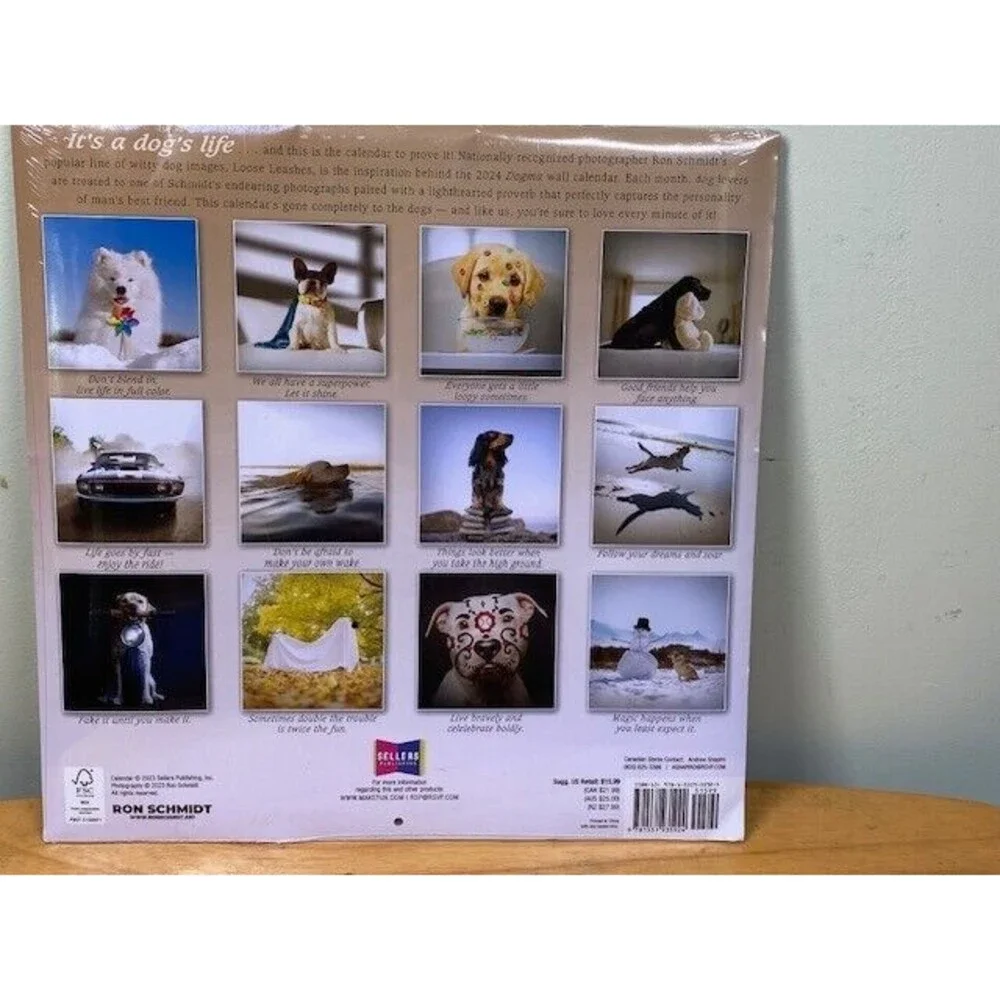 Dogma 2024 Wall Calendar: A Dog’s Guide to Life by Ron Schmidt, 12